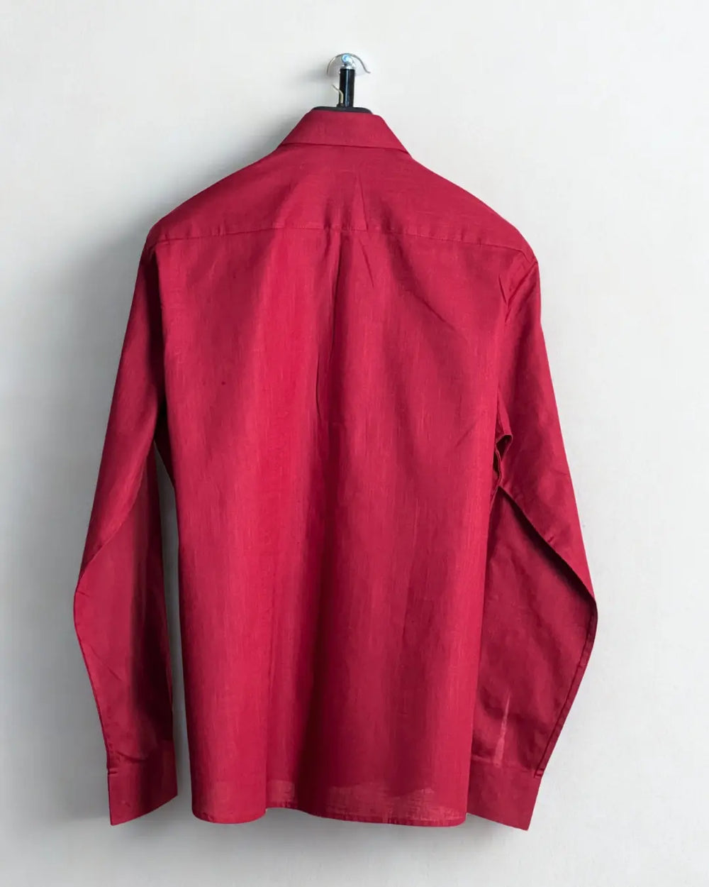 Maroon Relaxed Fit Linen Shirt Wayne Studio.