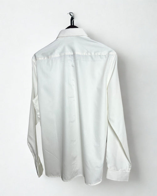 Warm White Relaxed Fit Cotton Shirt Wayne Studio.