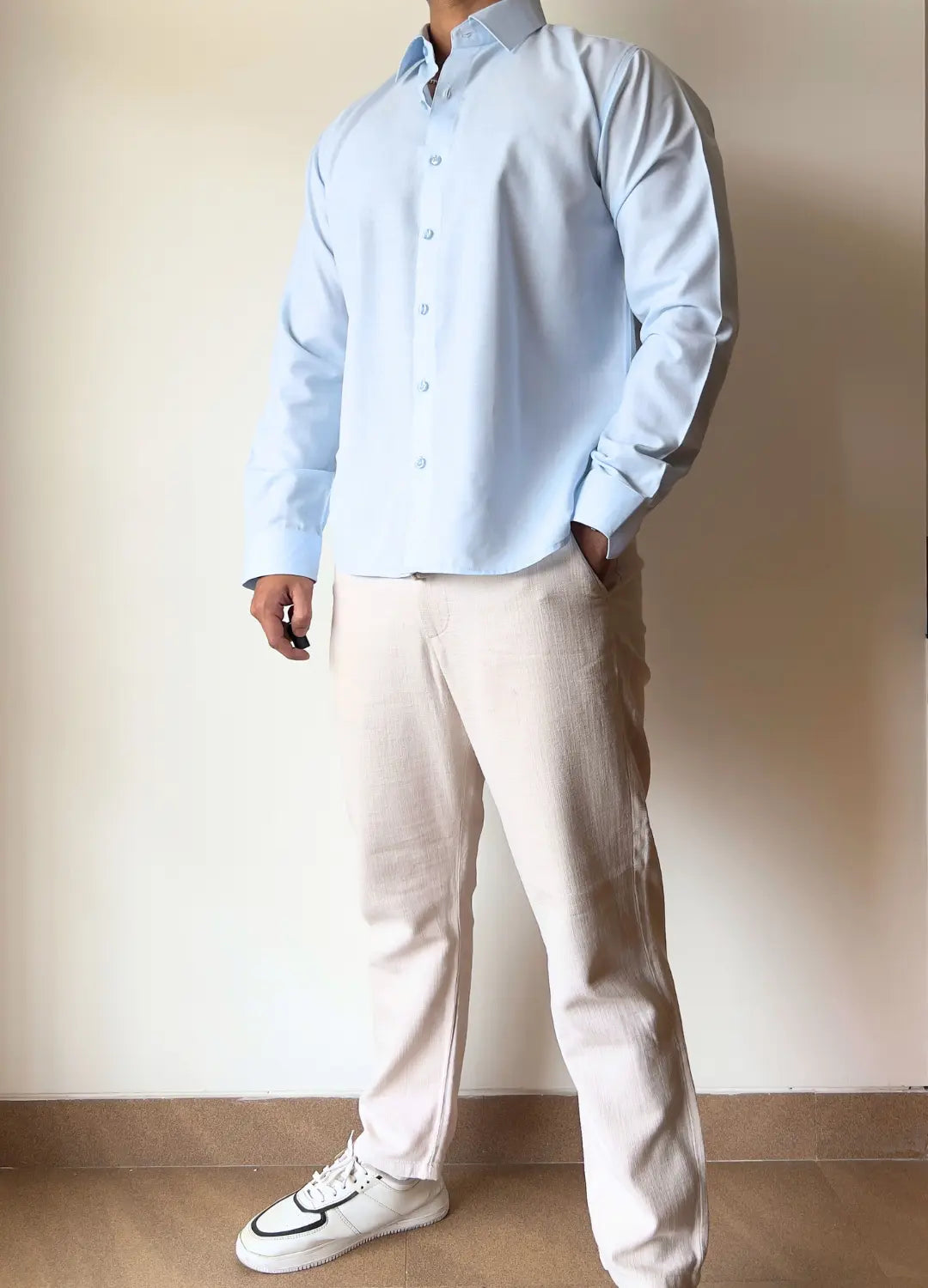 Blue Relaxed Fit Shirt Wayne Studio