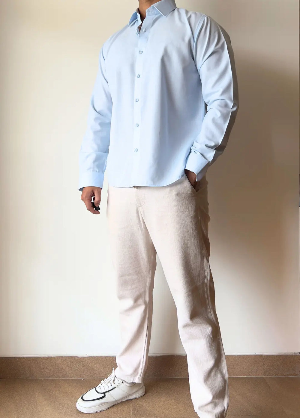 Blue Relaxed Fit Shirt Wayne Studio
