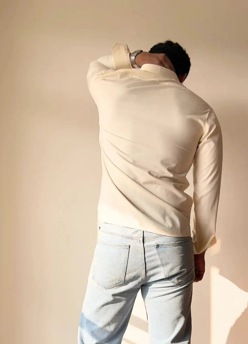 Cream Relaxed-fit Shirt Wayne