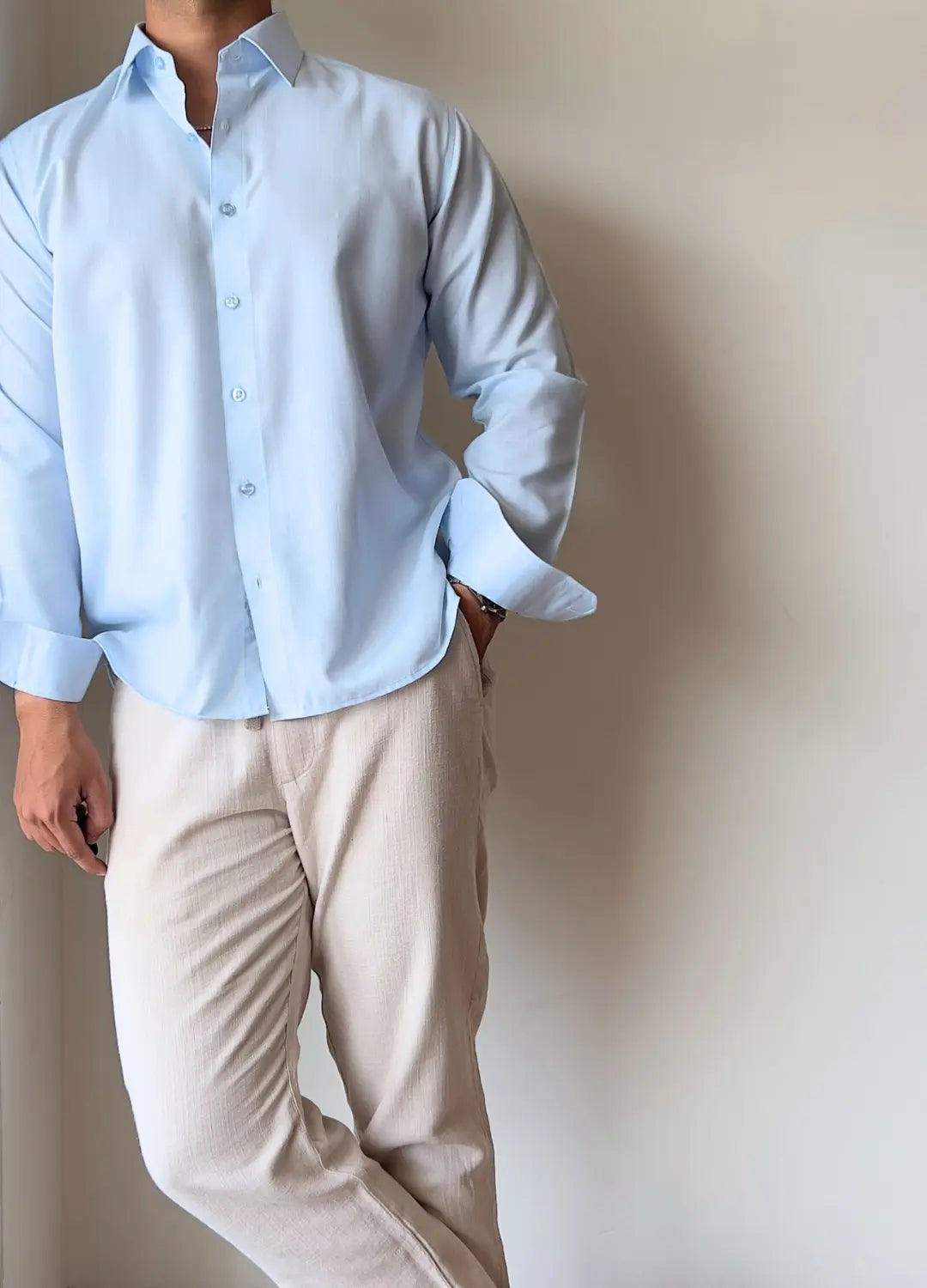 Blue Relaxed Fit Shirt Wayne Studio
