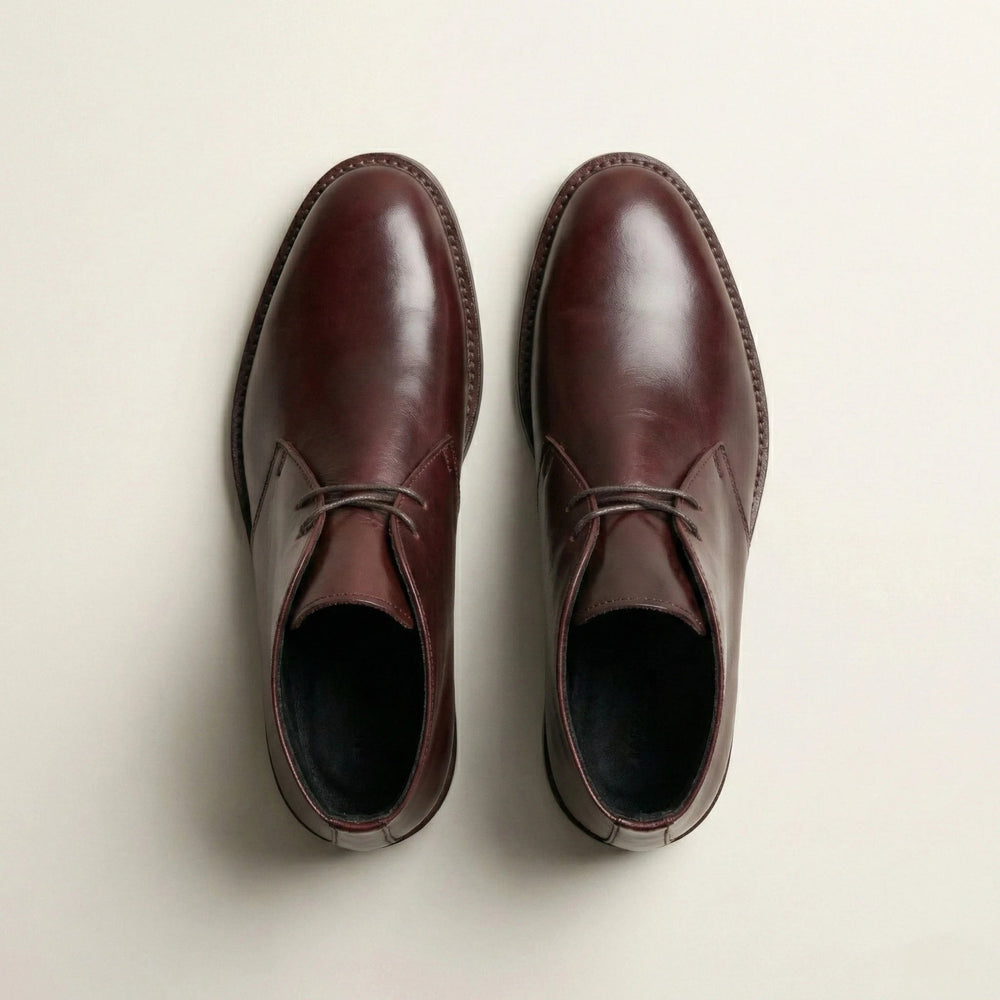 The Kensington Chukka - Burgundy Wayne Studio.