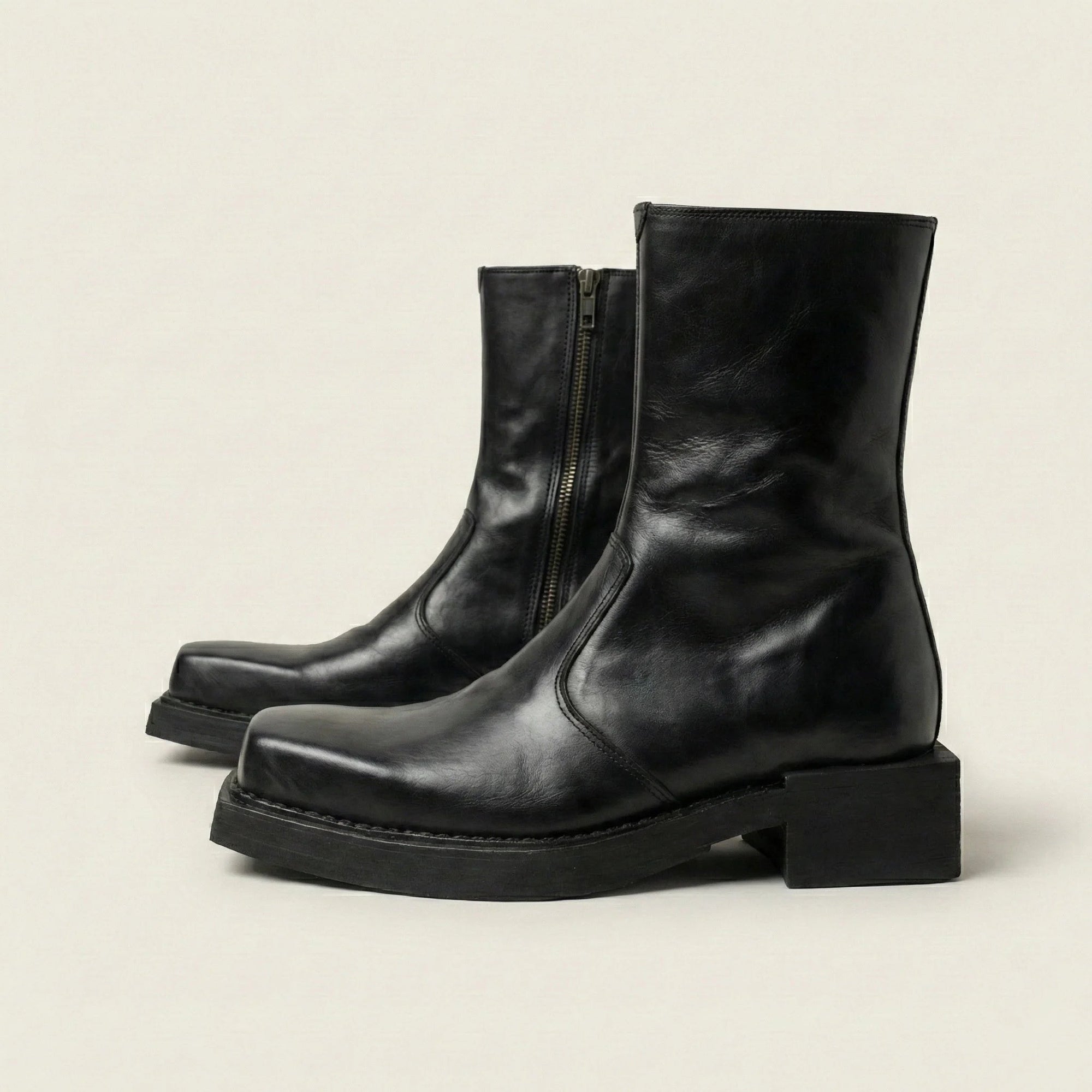 The Vanguard Square-Toe Boot Wayne Studio.